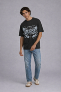 Chrome Metal Finishing Oversized T-shirts