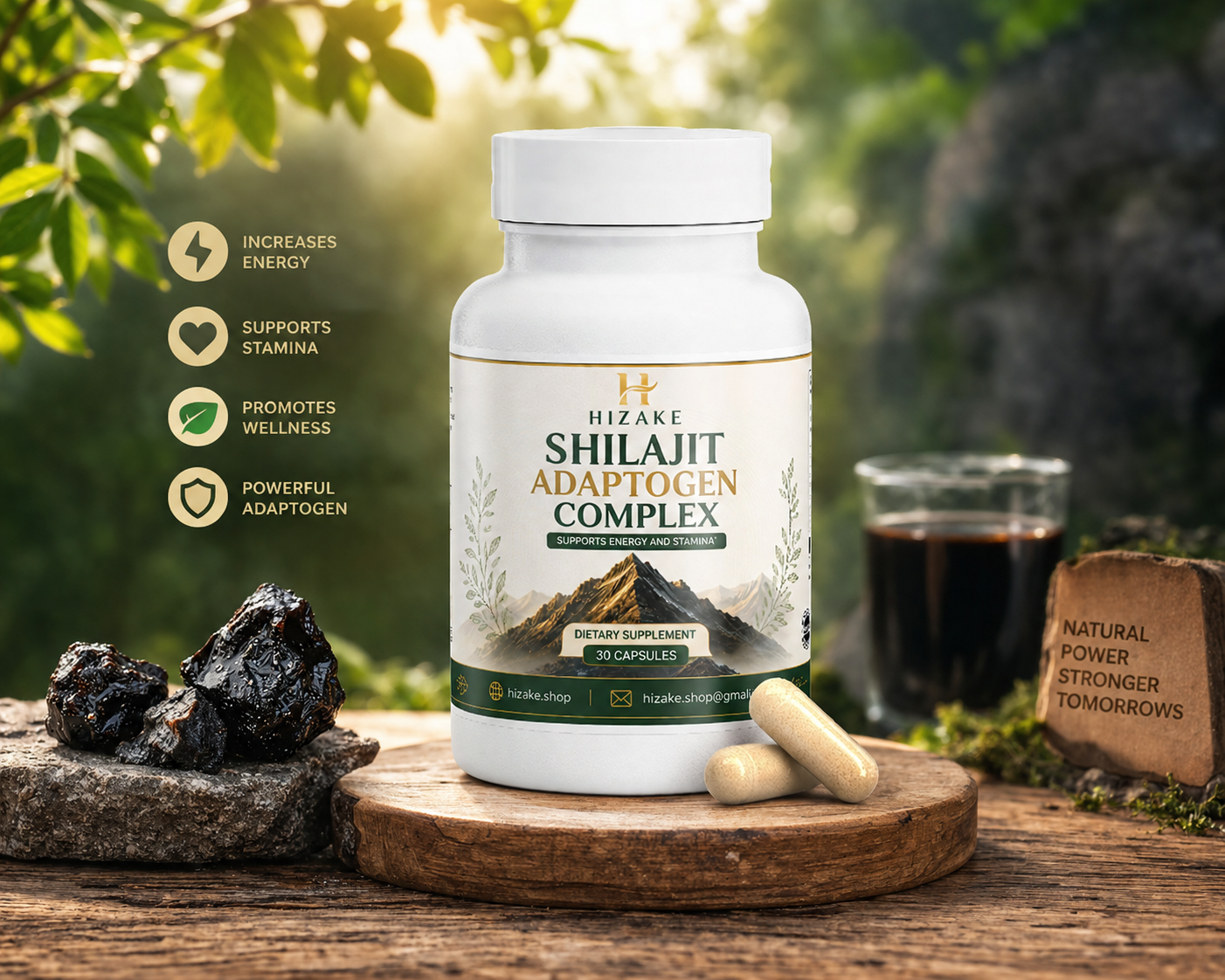 Shilajit Adaptogen Complex + FREE Daily Energy Blueprint (worth $15)